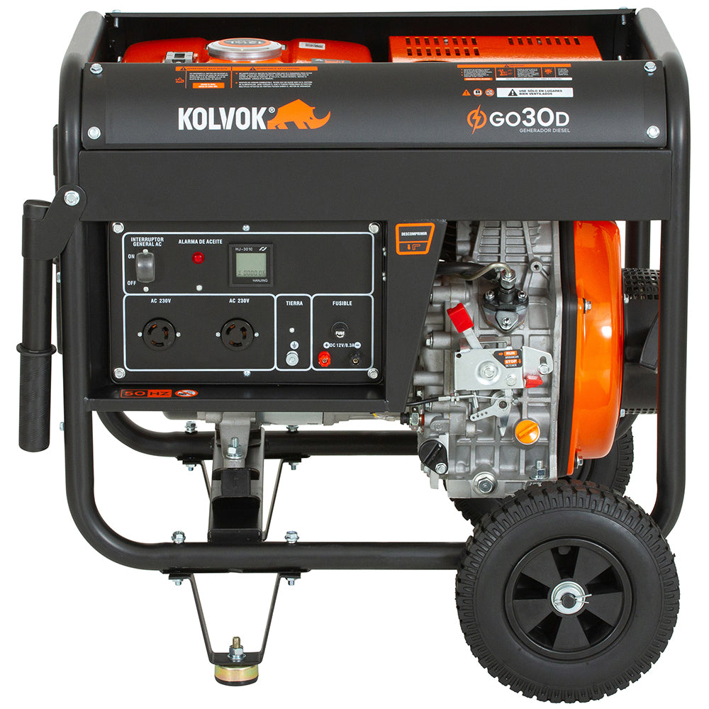 Generador de respaldo diesel 3 kVA KOLVOK GO30D