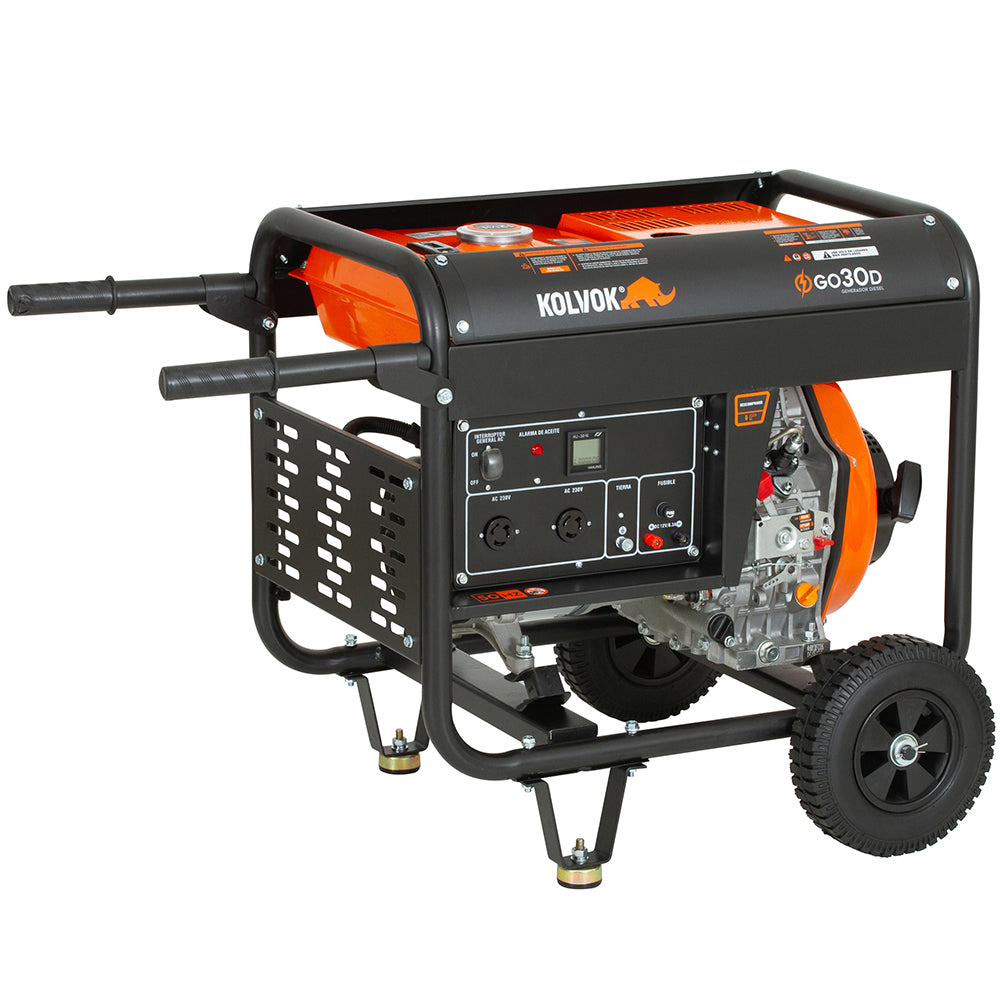 Generador de respaldo diesel 3 kVA KOLVOK GO30D