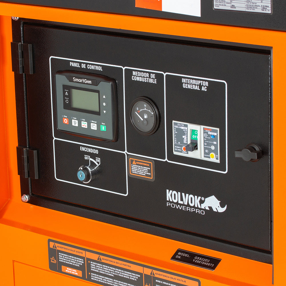 GENERADOR DE USO CONTINUO diesel 22 kVA GSS22D3