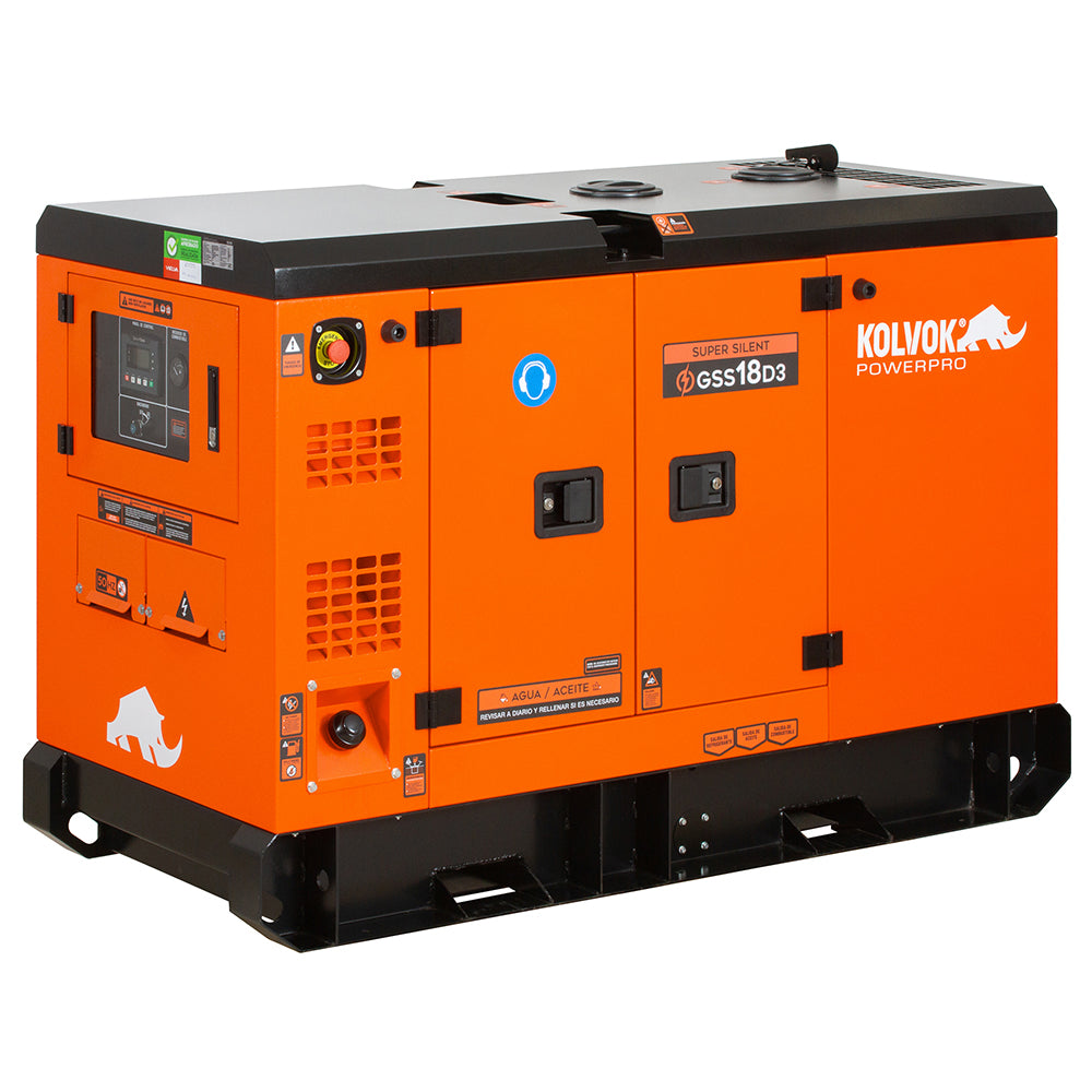 GENERADOR DE USO CONTINUO diesel 18 kVA GSS18D3
