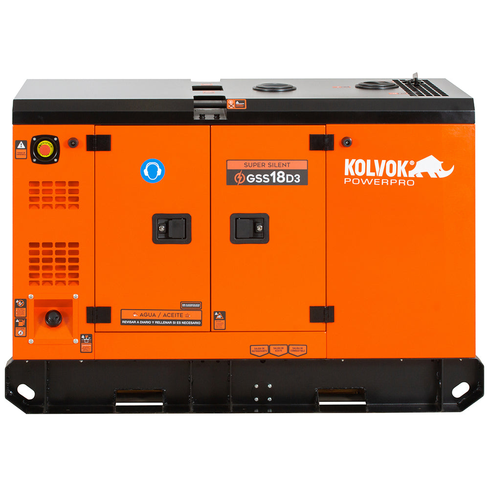 GENERADOR DE USO CONTINUO diesel 18 kVA GSS18D3