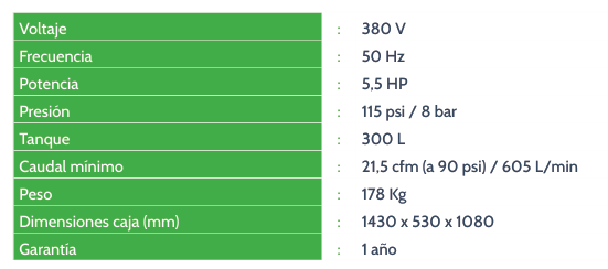 Compresor Pistón 82HYXY300