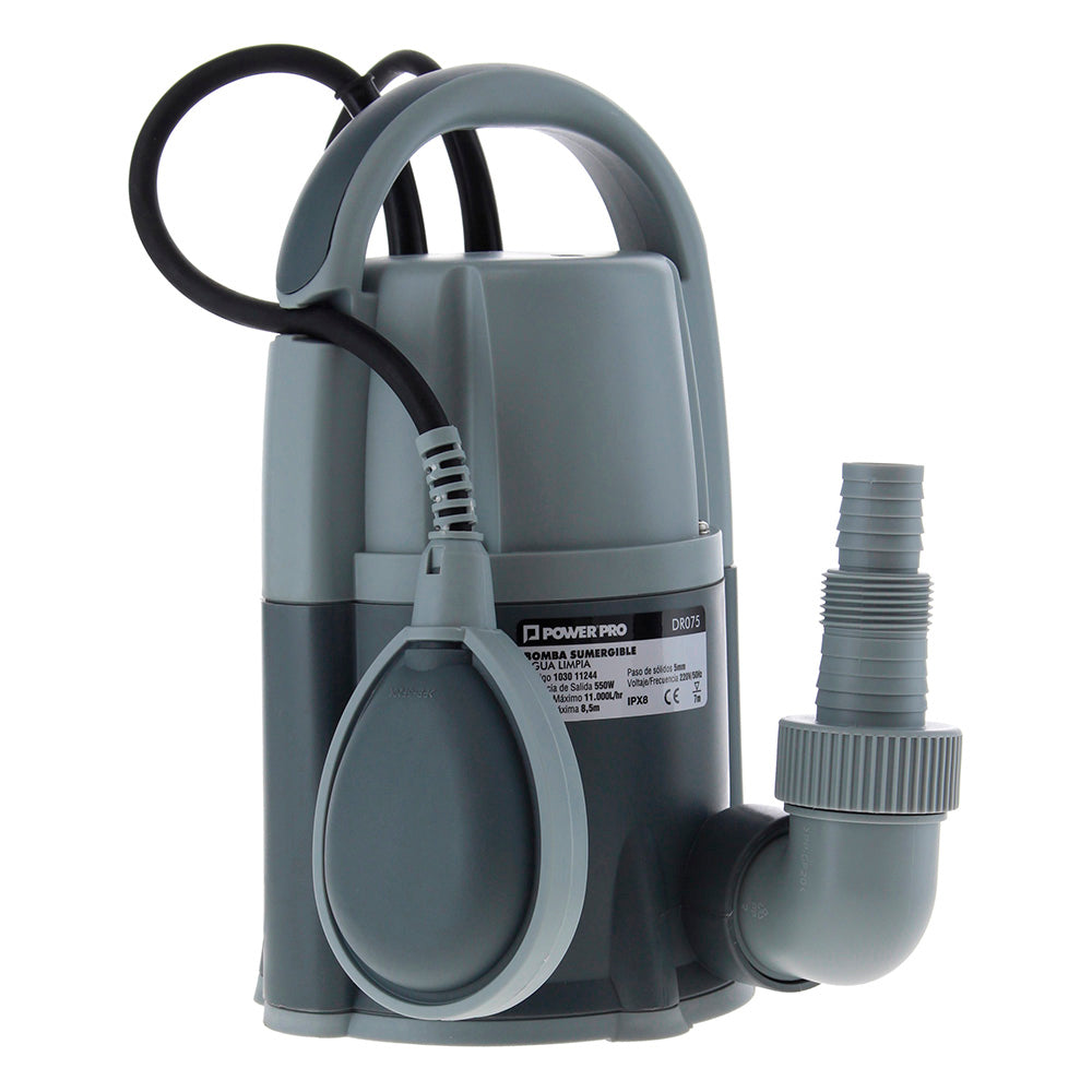 ELECTROBOMBA  SUMERGIBLE  AGUA LIMPIA 0.75 HP