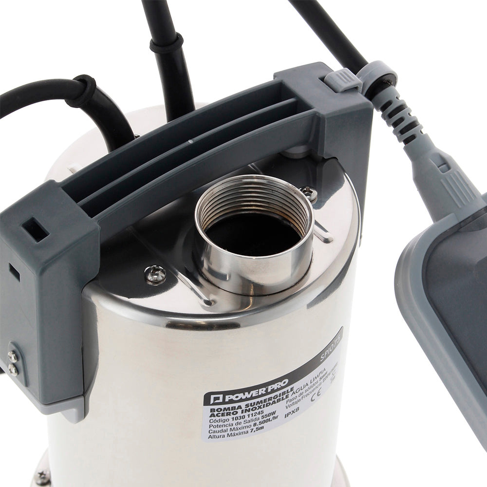 ELECTROBOMBA  SUMERGIBLE  AGUA LIMPIA 0.75 HP