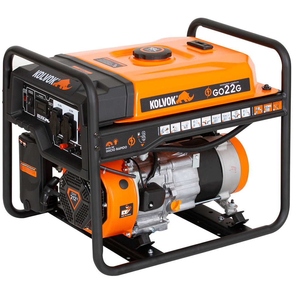 GENERADOR DE RESPALDO GASOLINA MONOFÁSICO 2,2 kVA GO22G