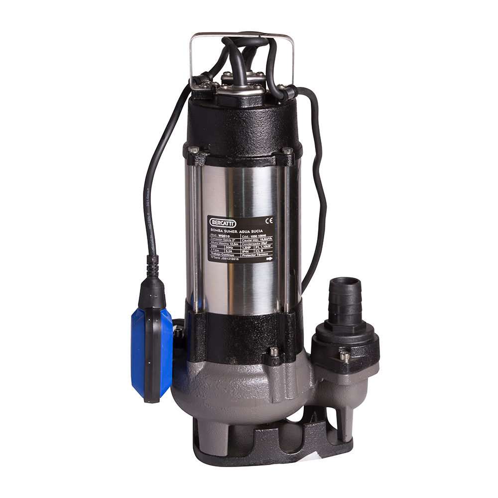 ELECTROBOMBA  SUMERGIBLE  AGUA SUCIA 1.5 HP