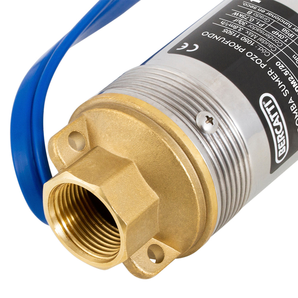 ELECTROBOMBA  SUMERGIBLE  POZO PROFUNDO 3" 1.0 HP