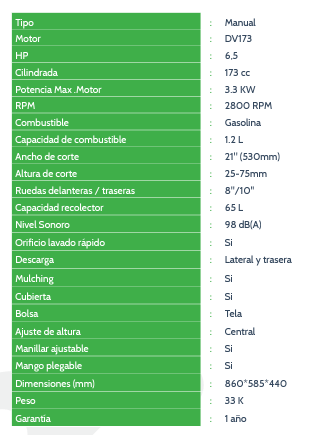 Cortacésped 21" 82HYGM53P