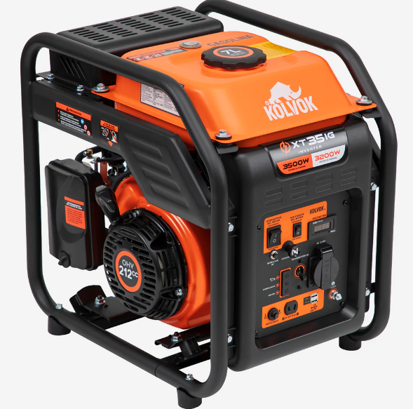 Generador Eléctrico Gasolina Inverter 3.5kVA KOLVOK XT35IG